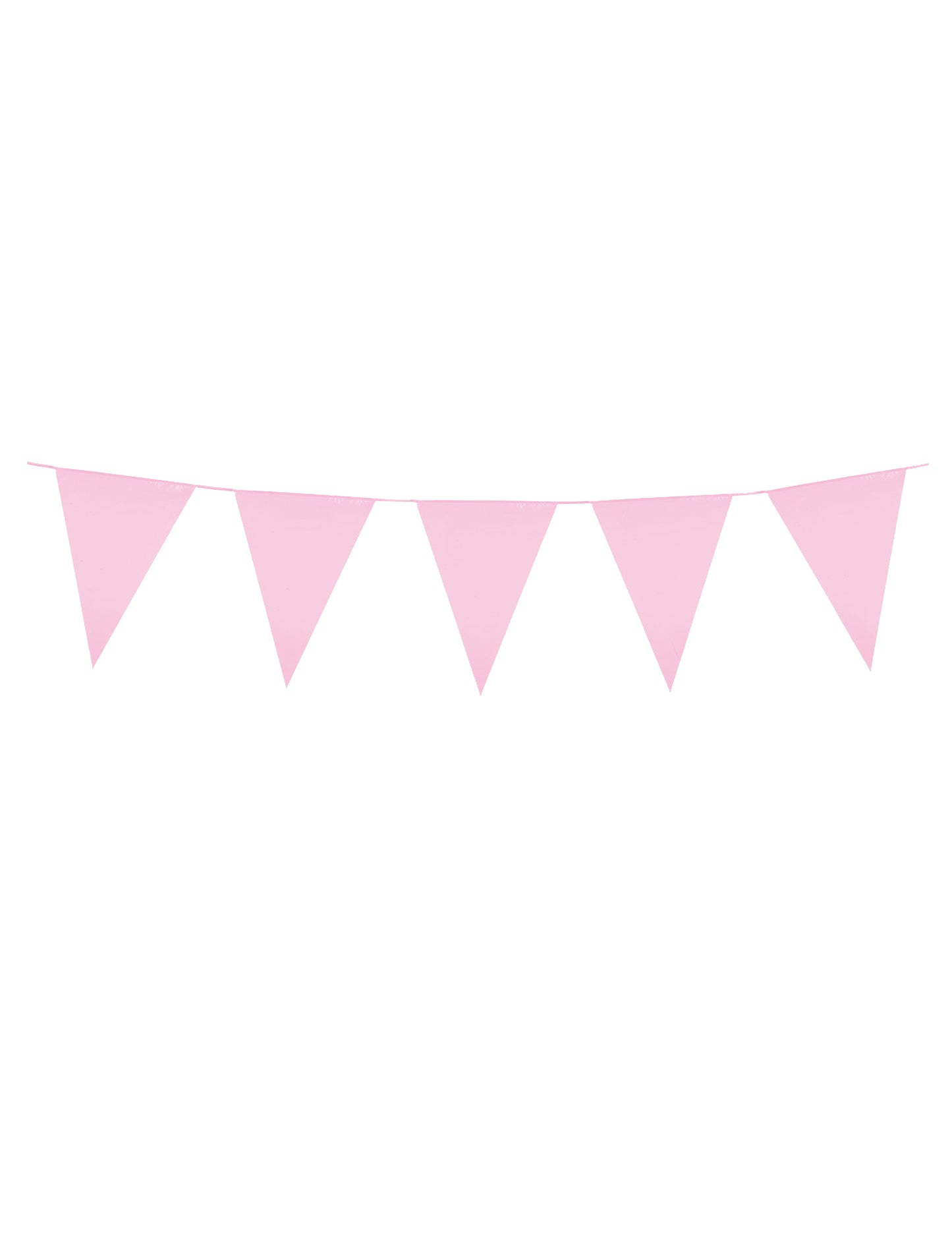 Guirlande à mini fanions rose pâle