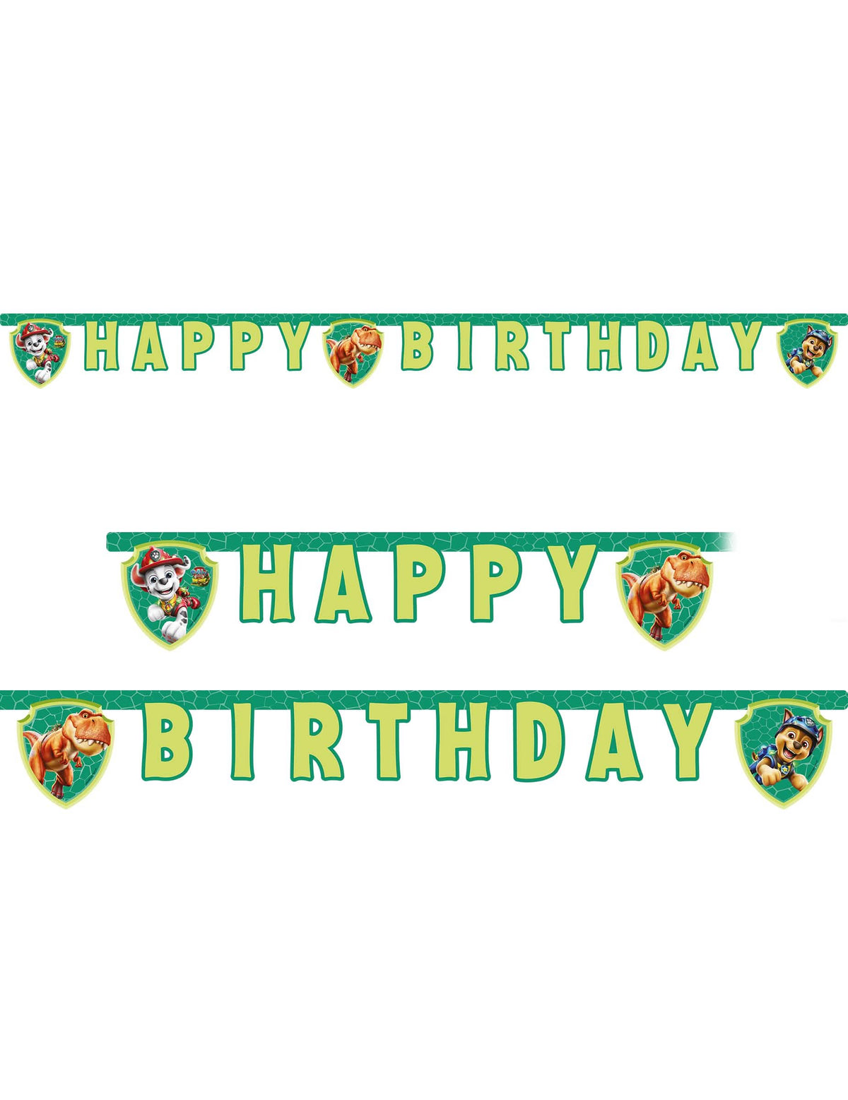 Grinalda articulada "Happy Birthday" Patrulha Pata™ Dino Movie 200 cm