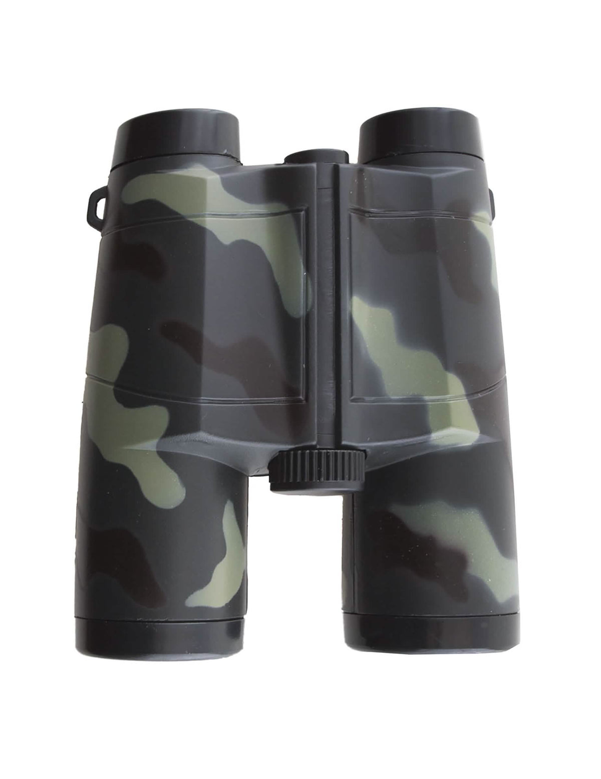 Binóculos militares para criança com padrão de camuflagem verde e preto