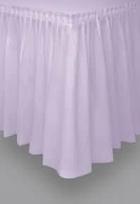 Saia de mesa lavanda para festa em plástico