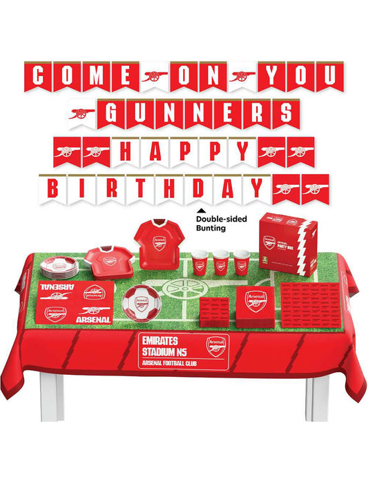 Kit de aniversário Arsenal Football Club 44 peças