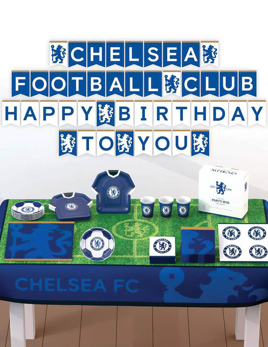 Kit de aniversário Chelsea Football Club 44 peças