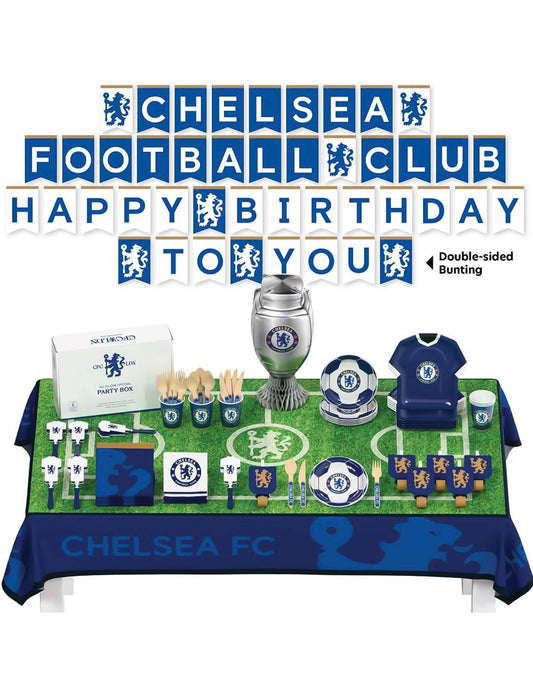 Kit de aniversário Chelsea Football Club 75 peças