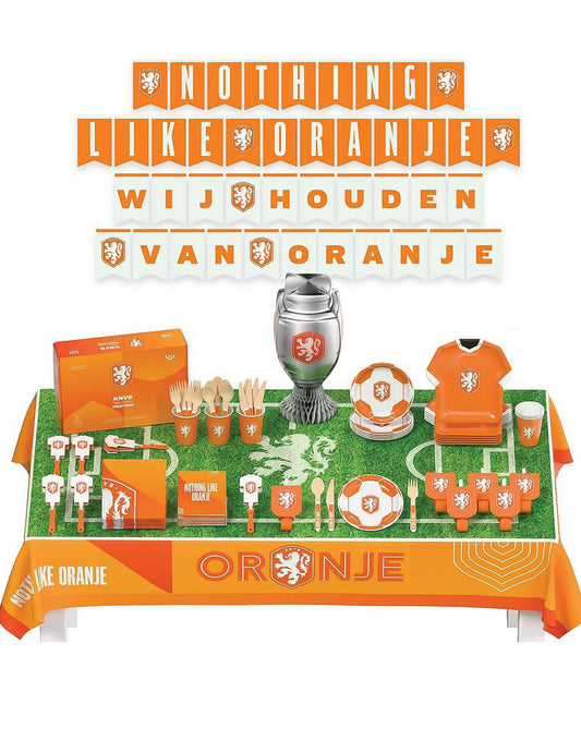 Kit de aniversário Federação Holandesa de Futebol 75 peças