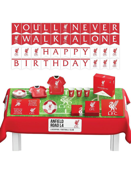 Kit de aniversário Liverpool Football Club 44 peças