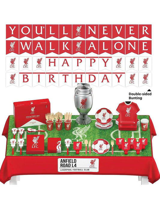 Kit de aniversário Liverpool Football Club 75 peças