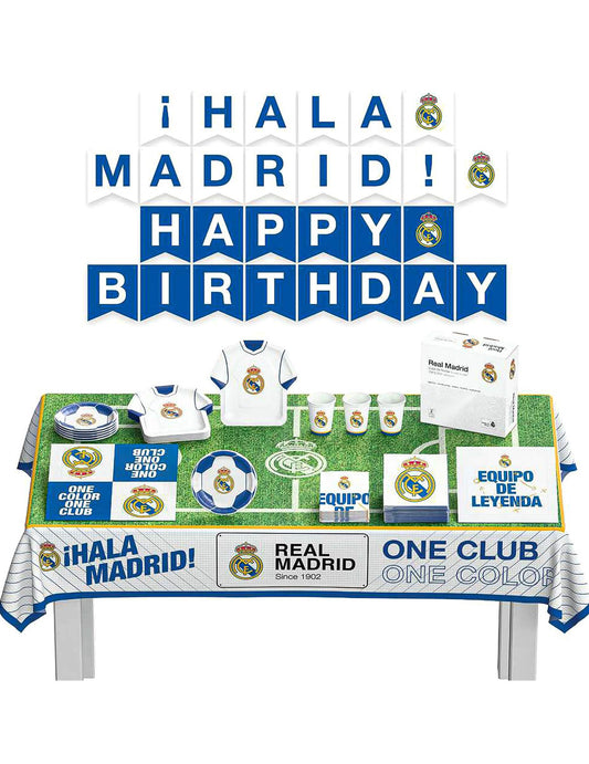 Kit de aniversário Real Madrid CF 44 peças