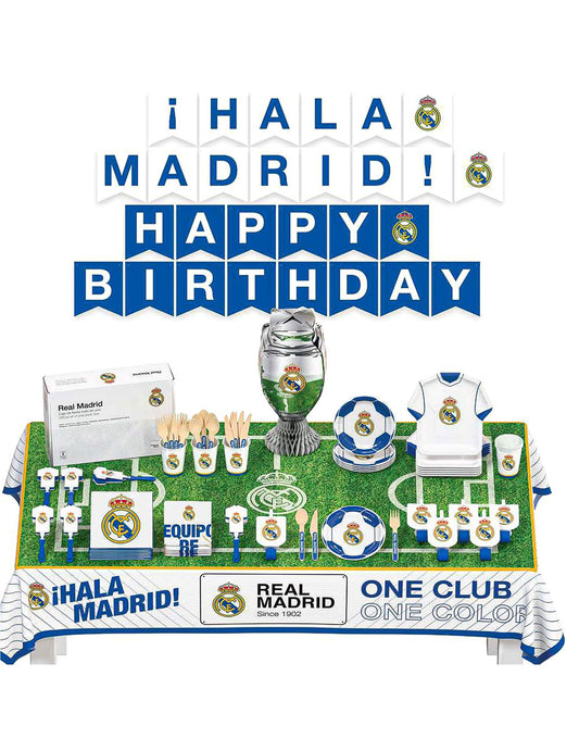 Kit de aniversário Real Madrid CF 75 peças
