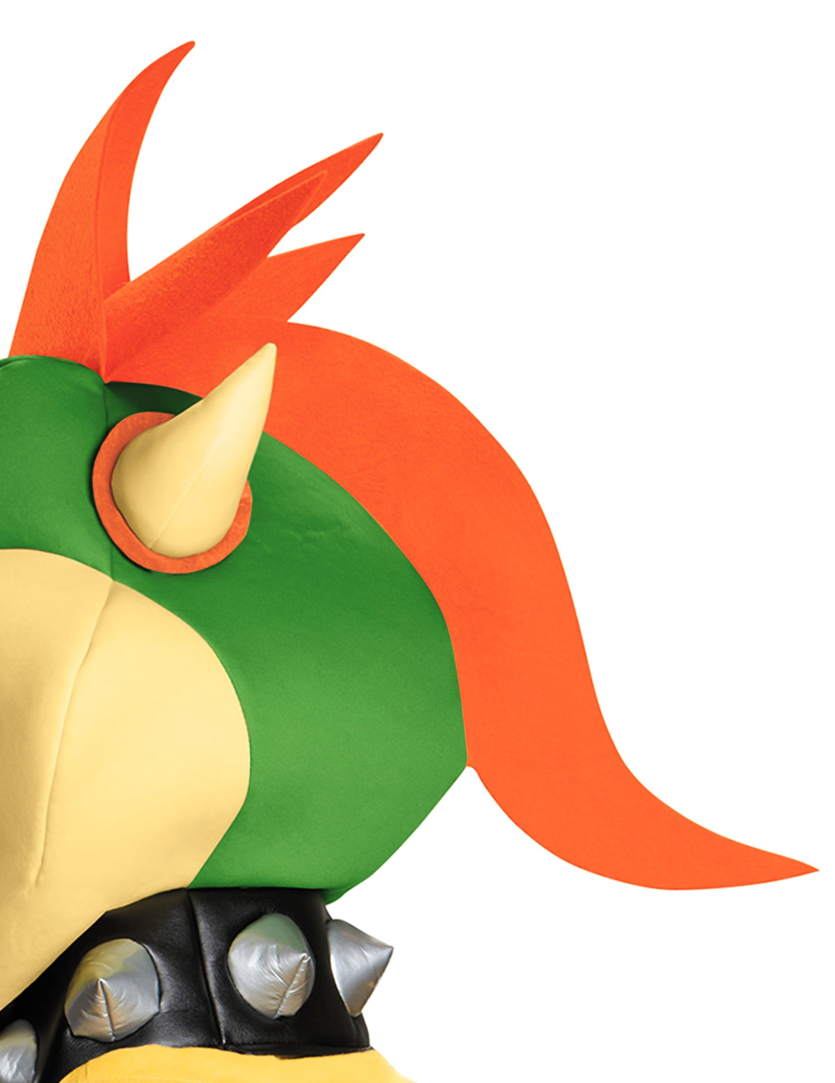 Détail de la coiffe et du collier à pointes du Kit Bowser Nintendo®