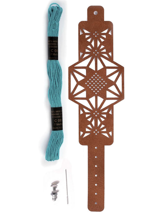 Contenu du Kit bracelet à broder motif étoile
