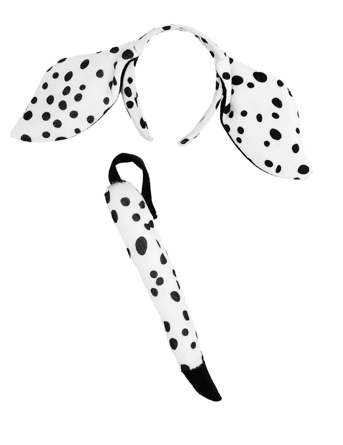 Serre-tête oreilles et queue du kit chien dalmatien pour adulte