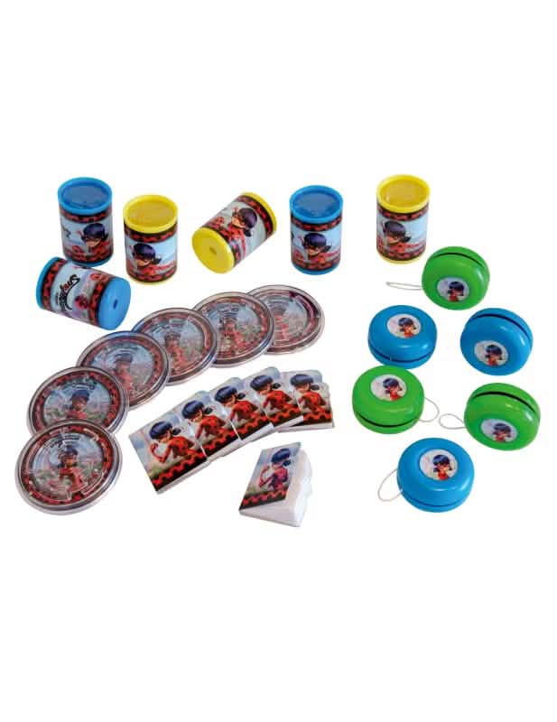 Kit de 24 presentes Ladybug para criança multicores