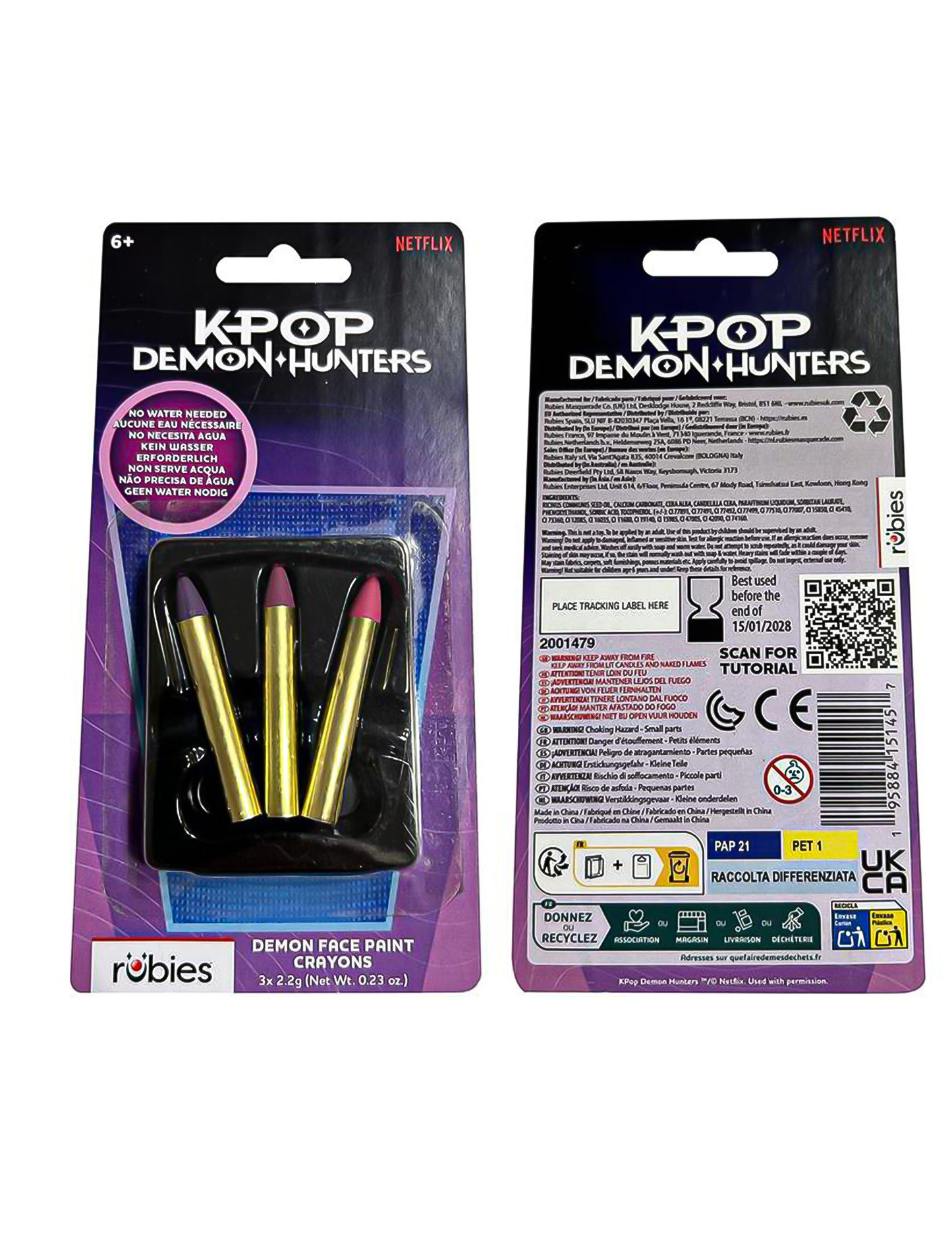 Kit de maquilhagem de demónio Kpop Demon Hunters™