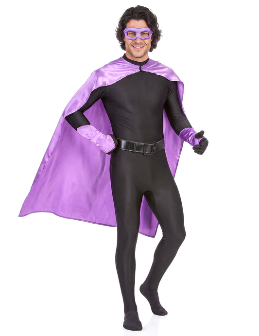 Kit super-herói lilás adulto