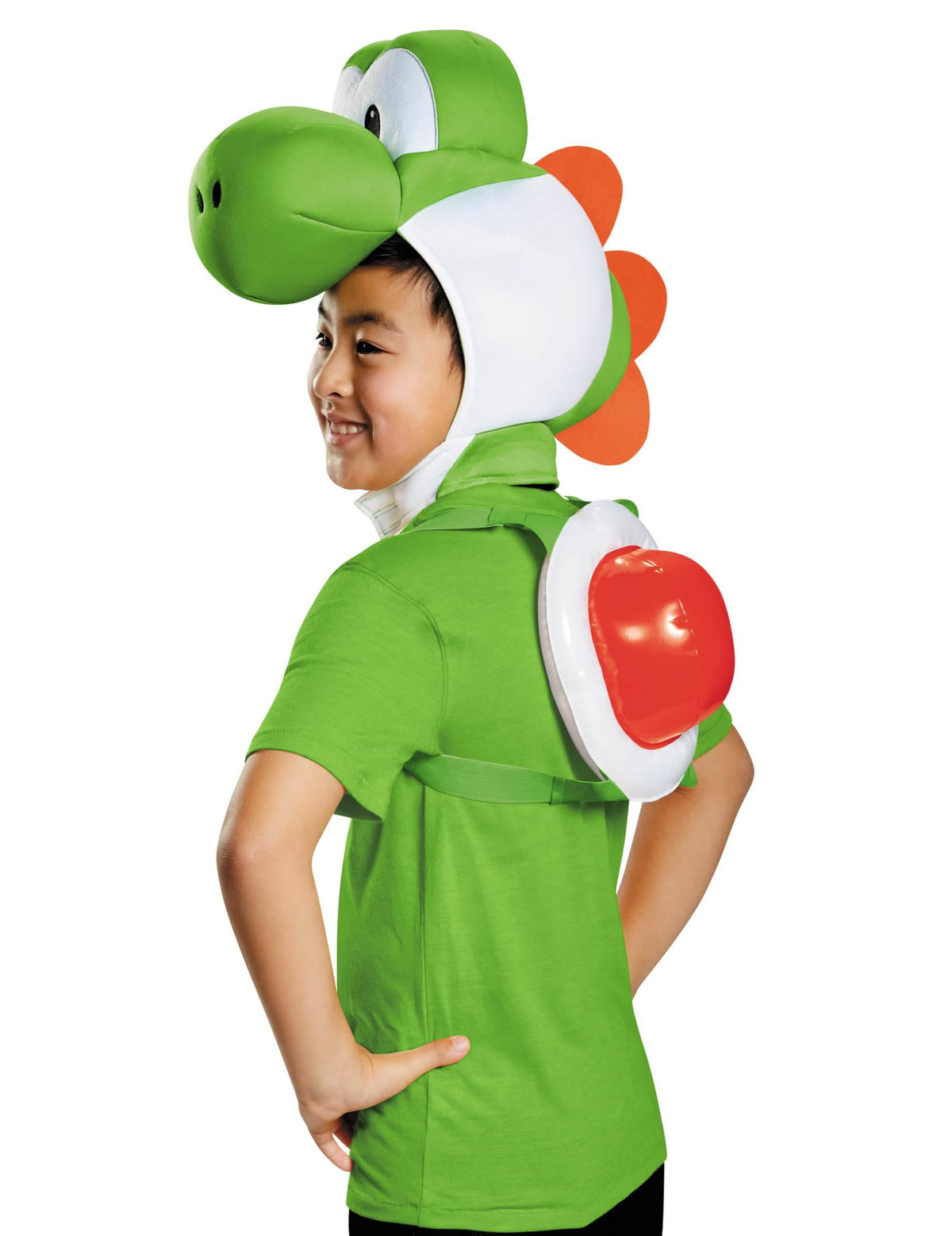 Kit Yoshi Nintendo® para crianças verde e branco com carcaça vermelha