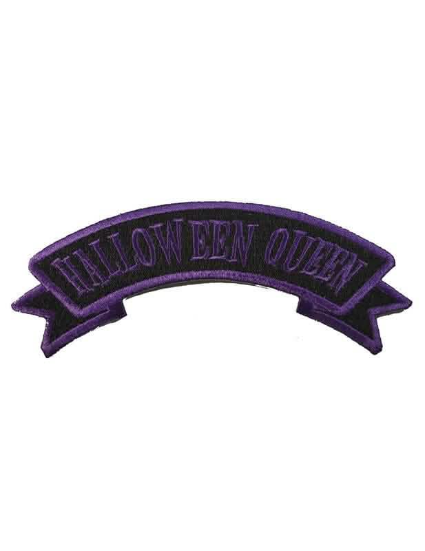 Peça de vestuário halloween Queen para mulher roxo e preto