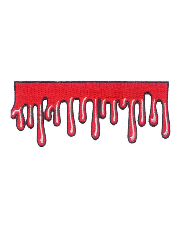Patch gothique sang pour déguisement rouge