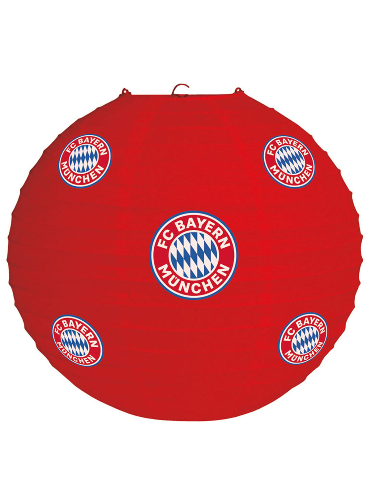 Lanterne FC Bayern Munich pour supporter rouge avec logos du club