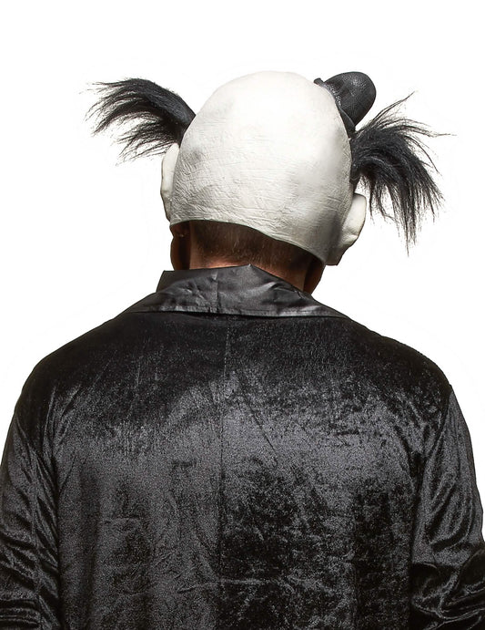 Vue de dos du masque latex clown sanglant Halloween