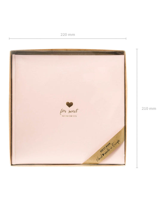 Dimensions du livre d'or mariage romantique