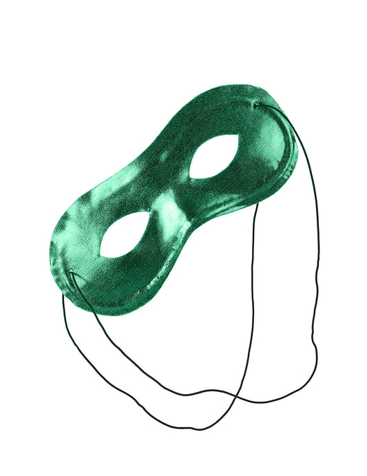 Mascarilha metalizado verde adulto