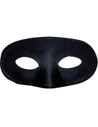 máscara lobo para criança preto