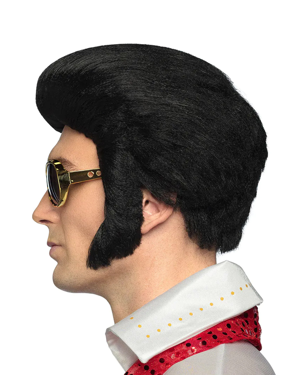 Vue de profil des lunettes rock'n'roll pour adulte