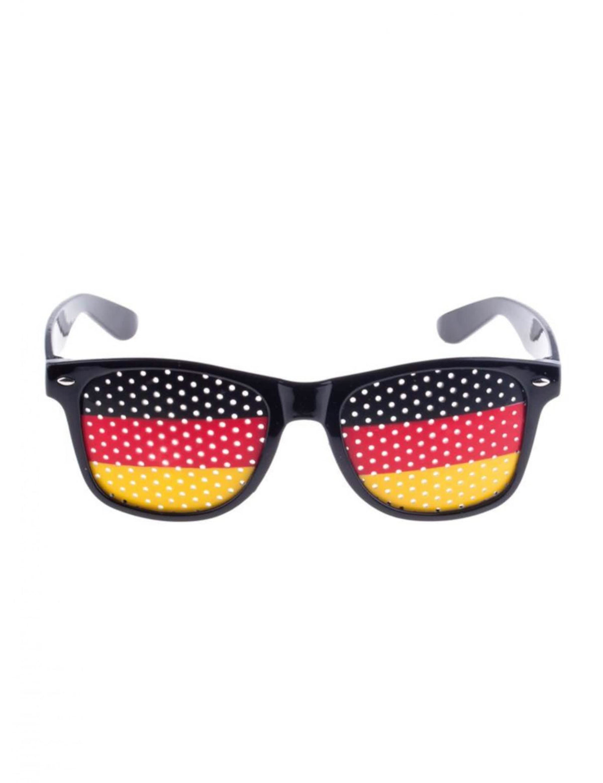 óculos adepto bandeira alemanha para adulto preto vermelho e amarelo com lentes perfuradas