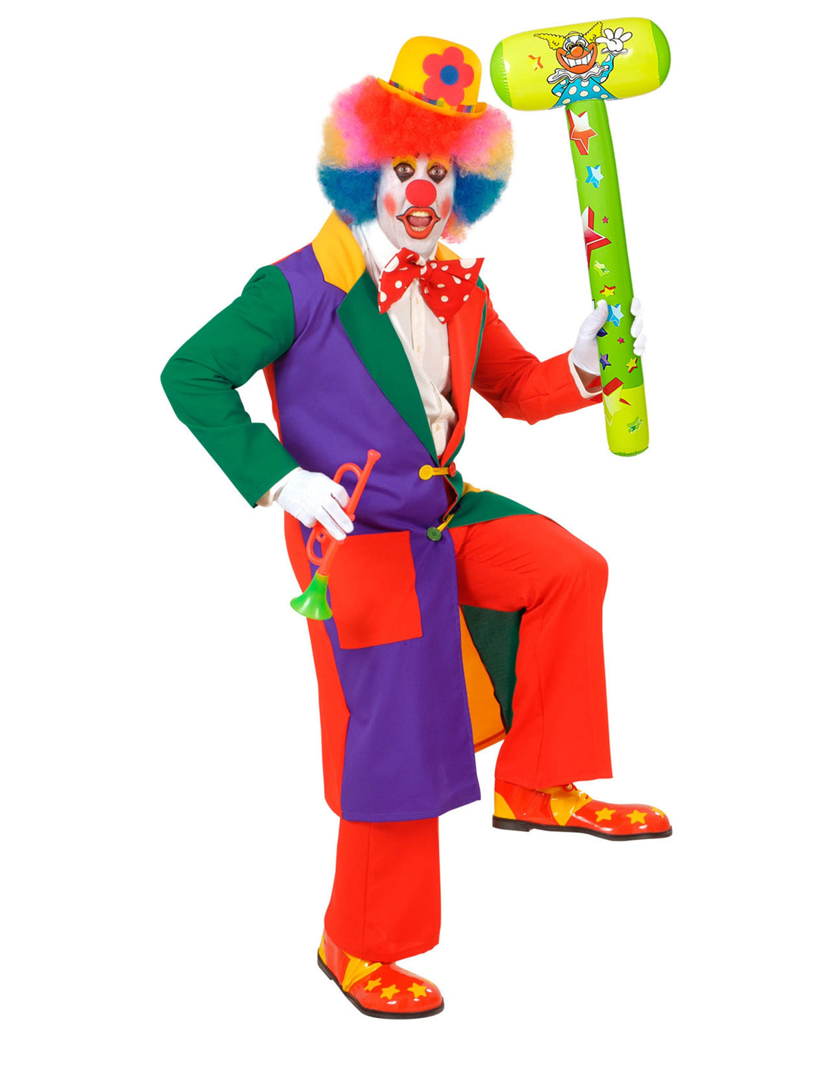 Mise en situation du marteau gonflable de clown