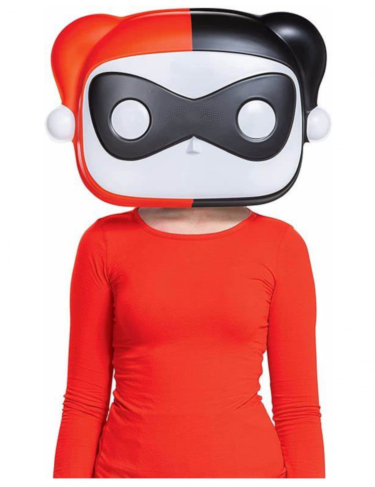 Vue de face du masque Funko Pop™ Harley Quinn pour adulte