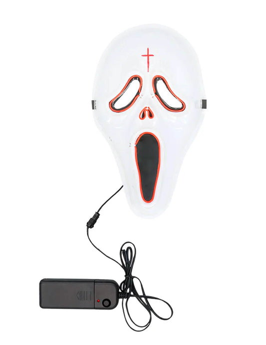 Máscara LED fantasma assassino adulto