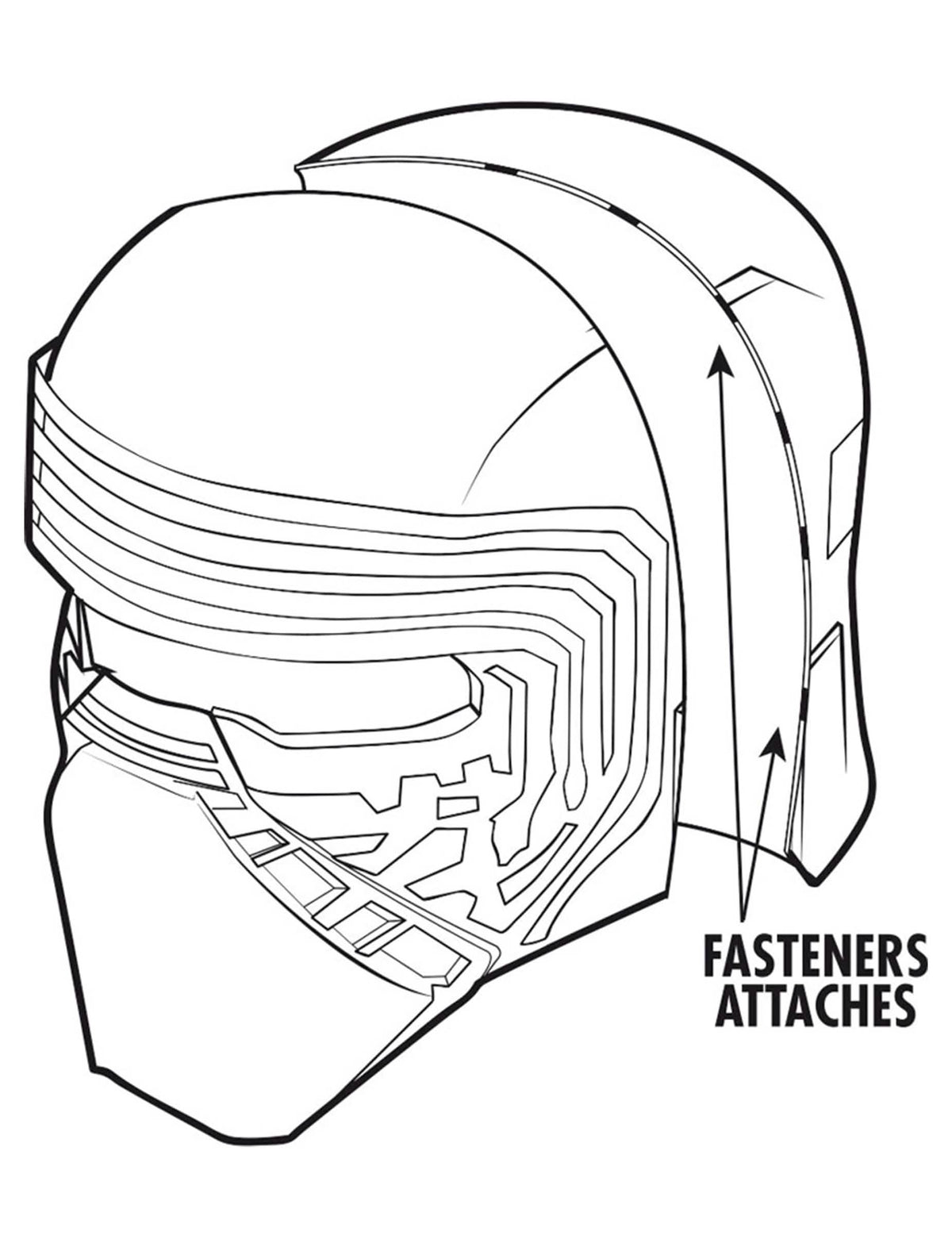 Máscara adulto capacete Kylo Ren - Star Wars VII™