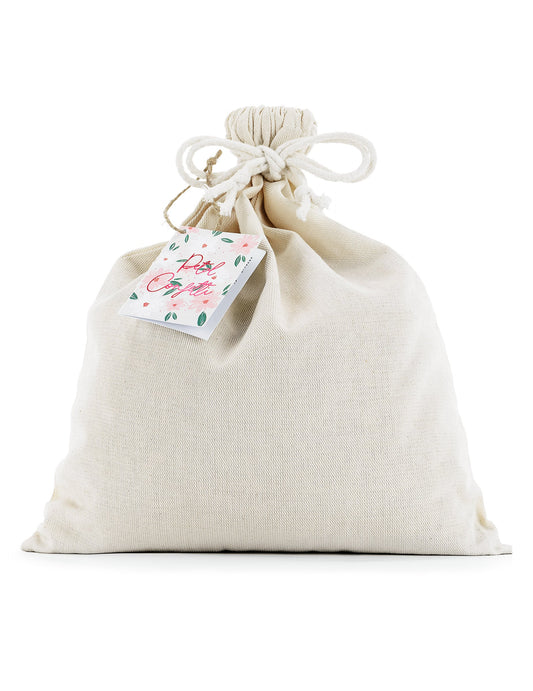 Maxi saco de confetes de flores naturais secas 400g rosa e laranja