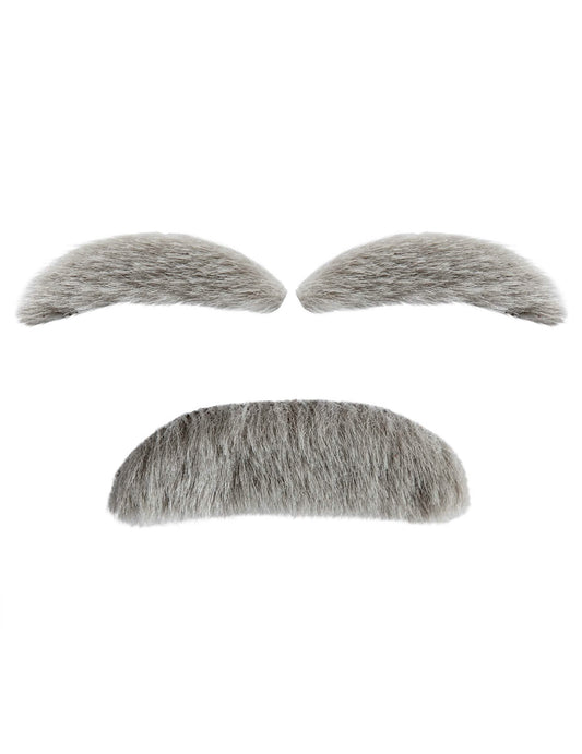 Détail des éléments de la moustache et sourcils de vieillard