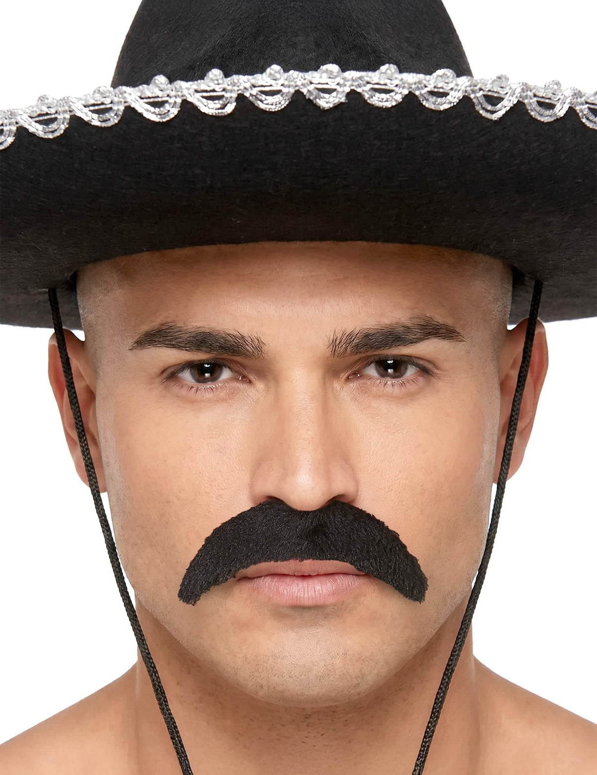 Bigode preto adulto
