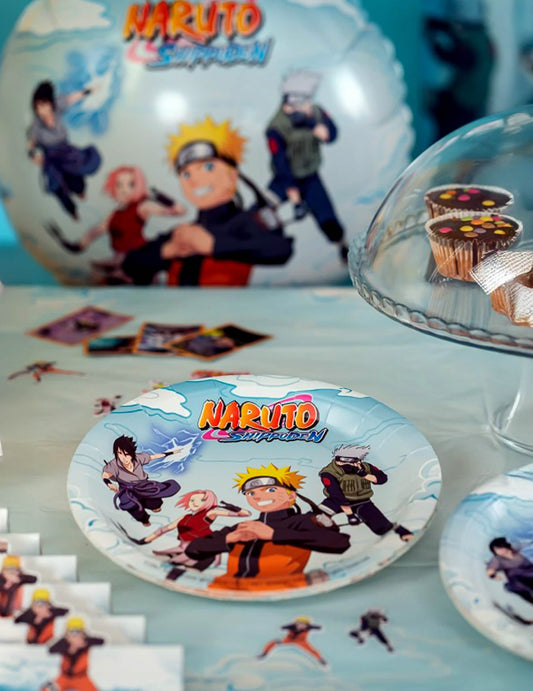 Toalha de mesa em papel reciclável Naruto Shippuden™ 136 x 228 cm
