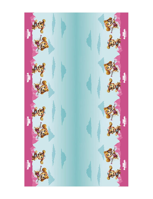 Toalha de papel cor-de-rosa Patrulha Canina™ 1,36 x 2,28 m