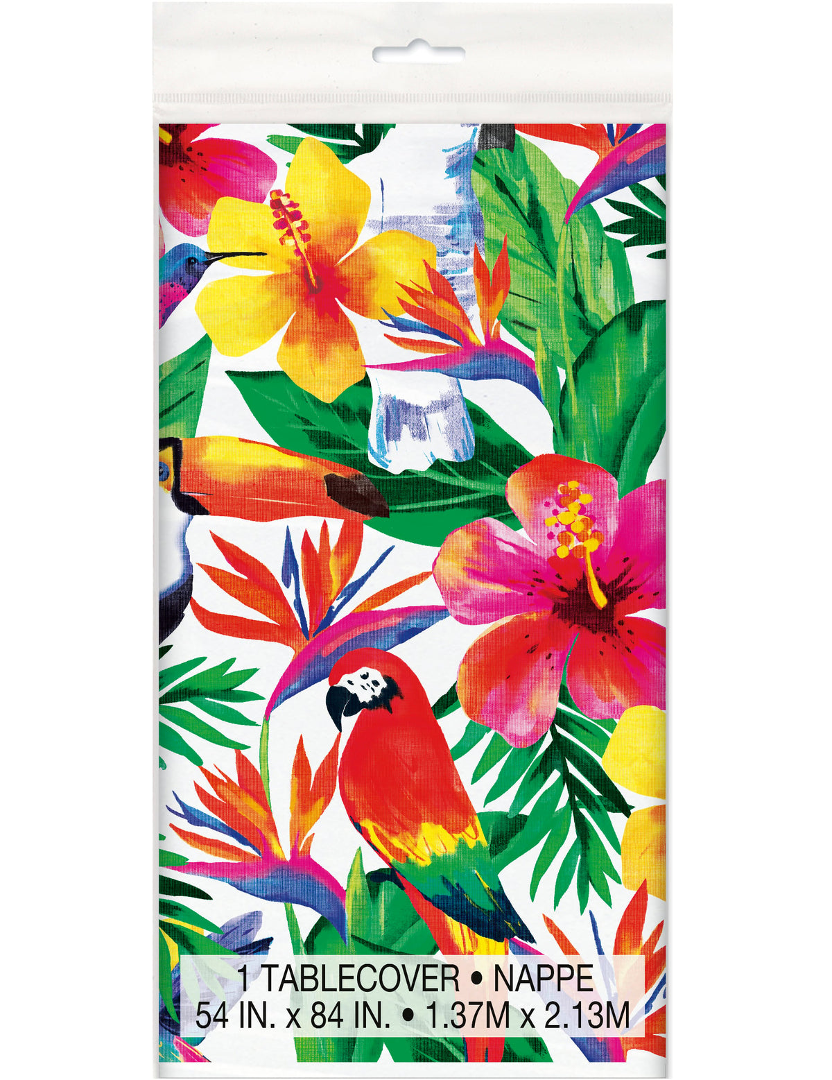 Toalha de plástico palm Tropical Luau 137 x 213 cm
