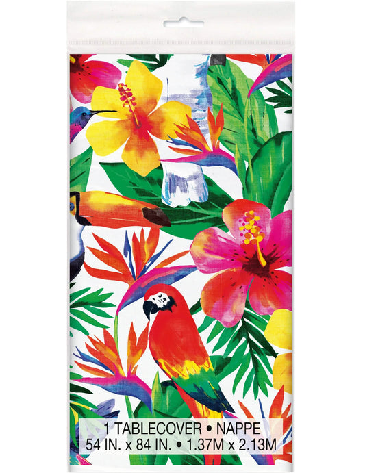 Toalha de plástico palm Tropical Luau 137 x 213 cm