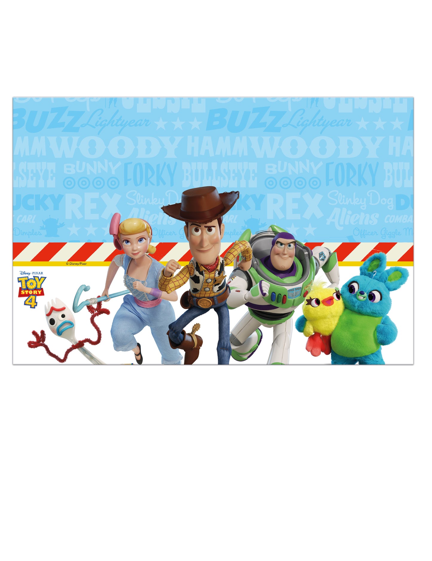 Nappe en plastique Toy Story 4 pour enfant bleue avec personnages