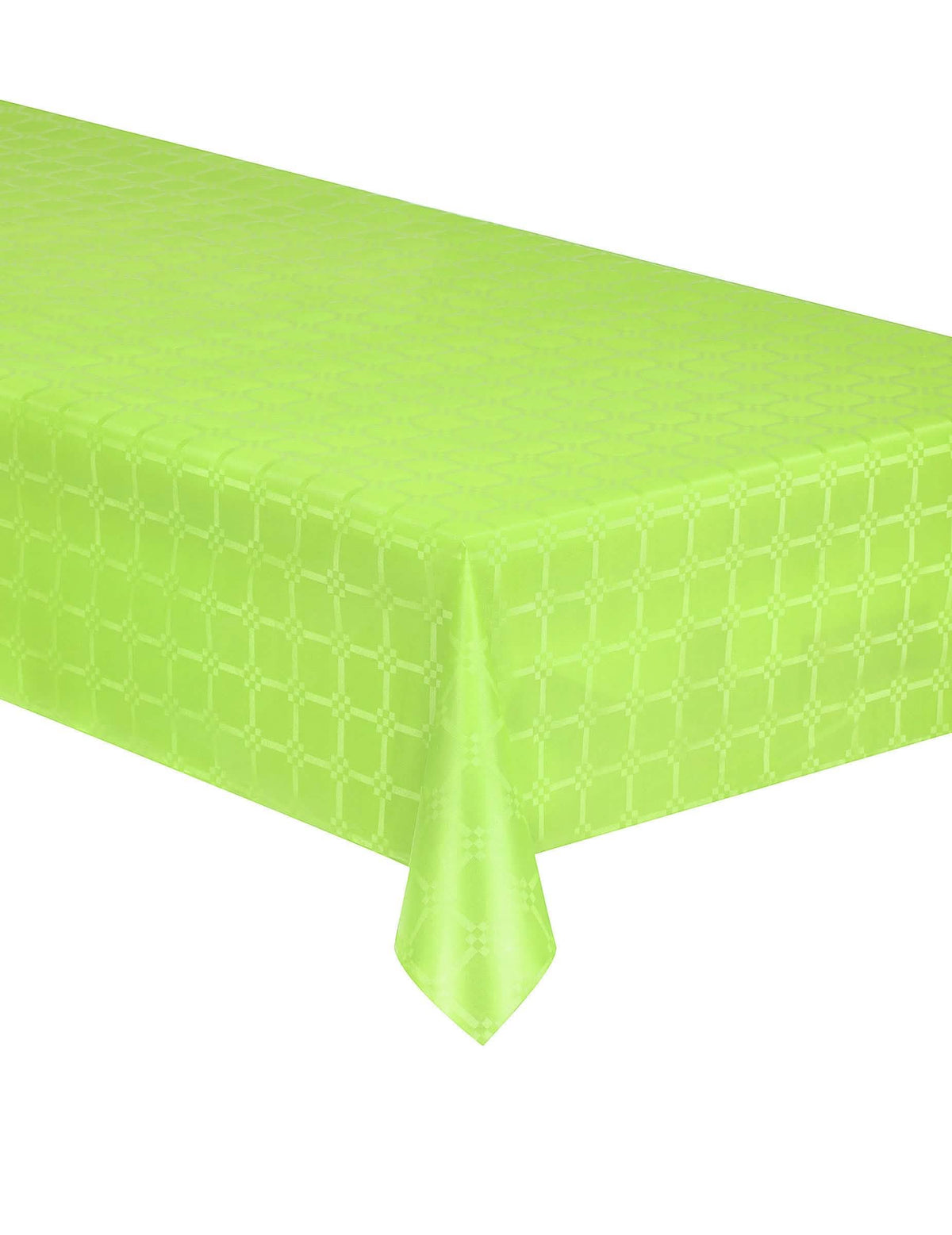 Toalha de mesa em rolo de papel damascado para festa verde anis