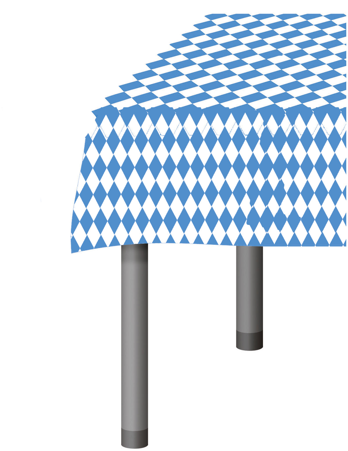 Vue d'angle de la nappe Fête de la bière