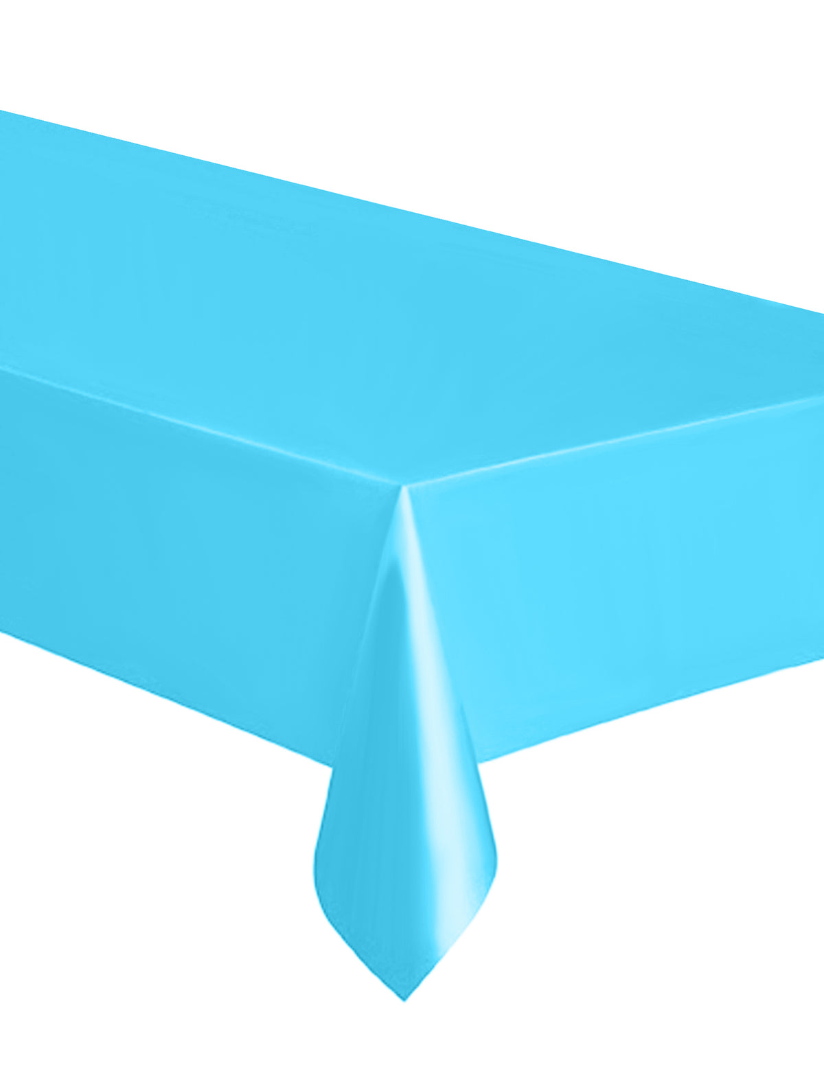Nappe rectangulaire en plastique jetable bleu pastel
