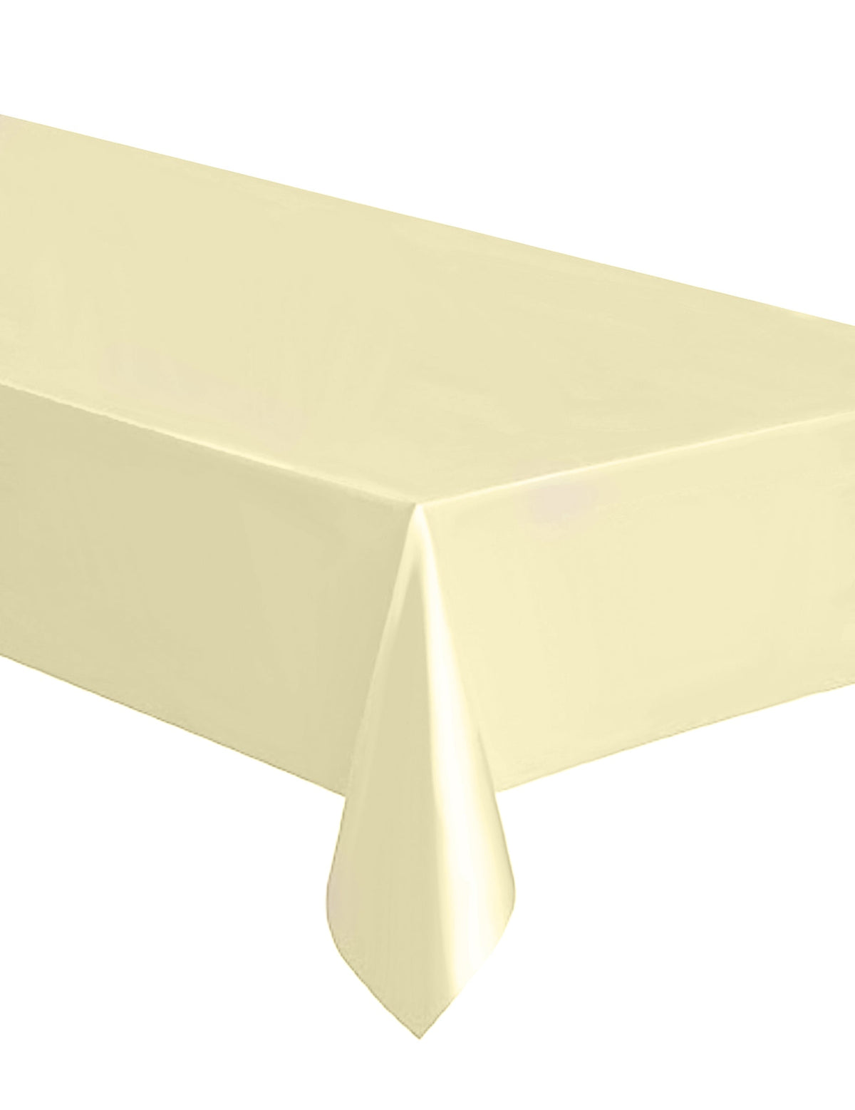 Nappe rectangulaire en plastique jetable ivoire