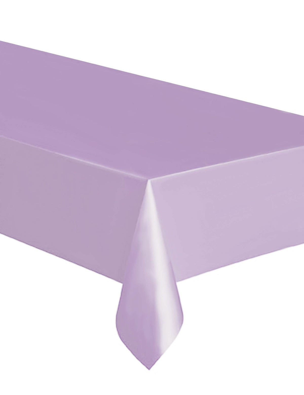 Toalha de mesa retangular de plástico lavanda descartável