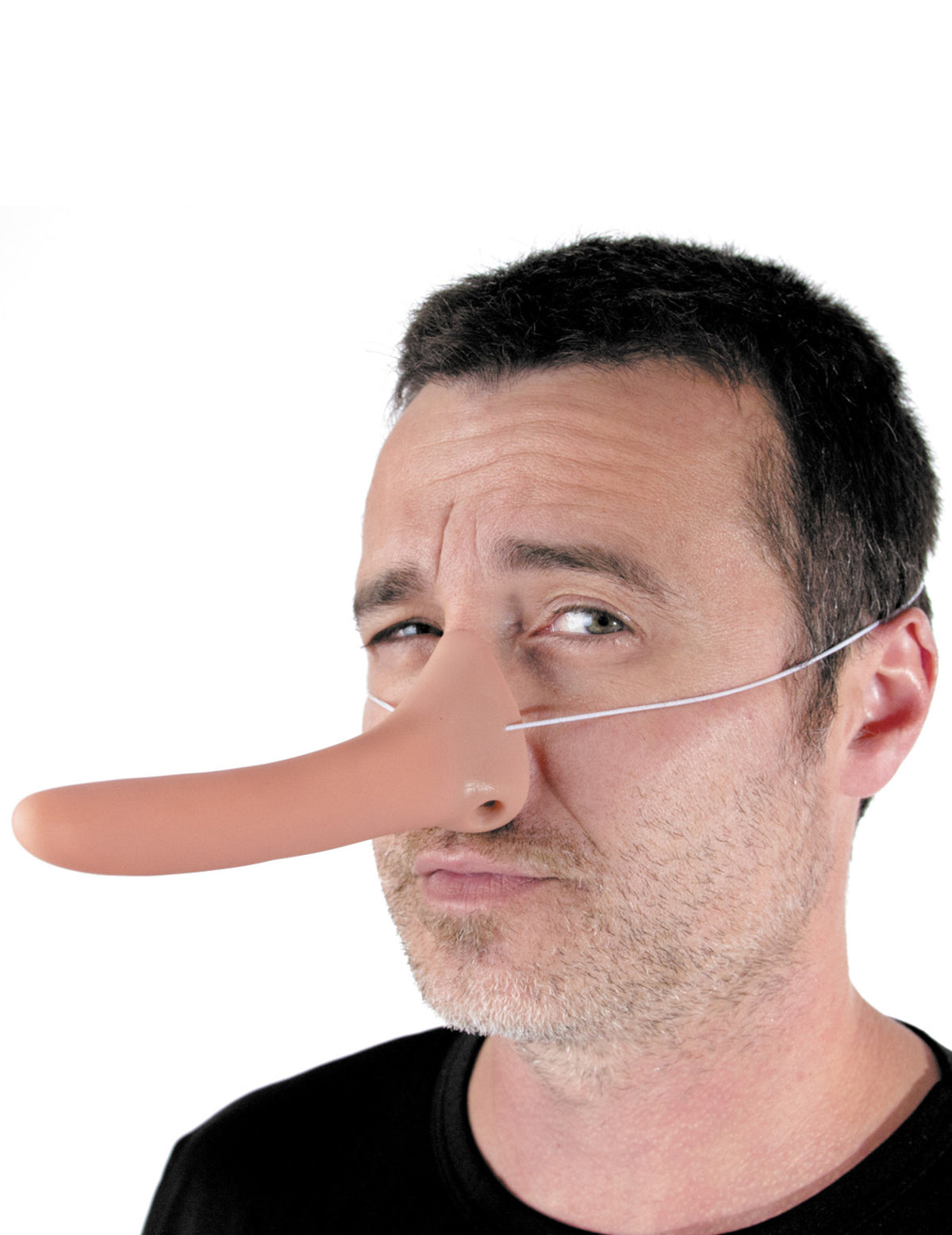 Vue de profil du nez long petit menteur