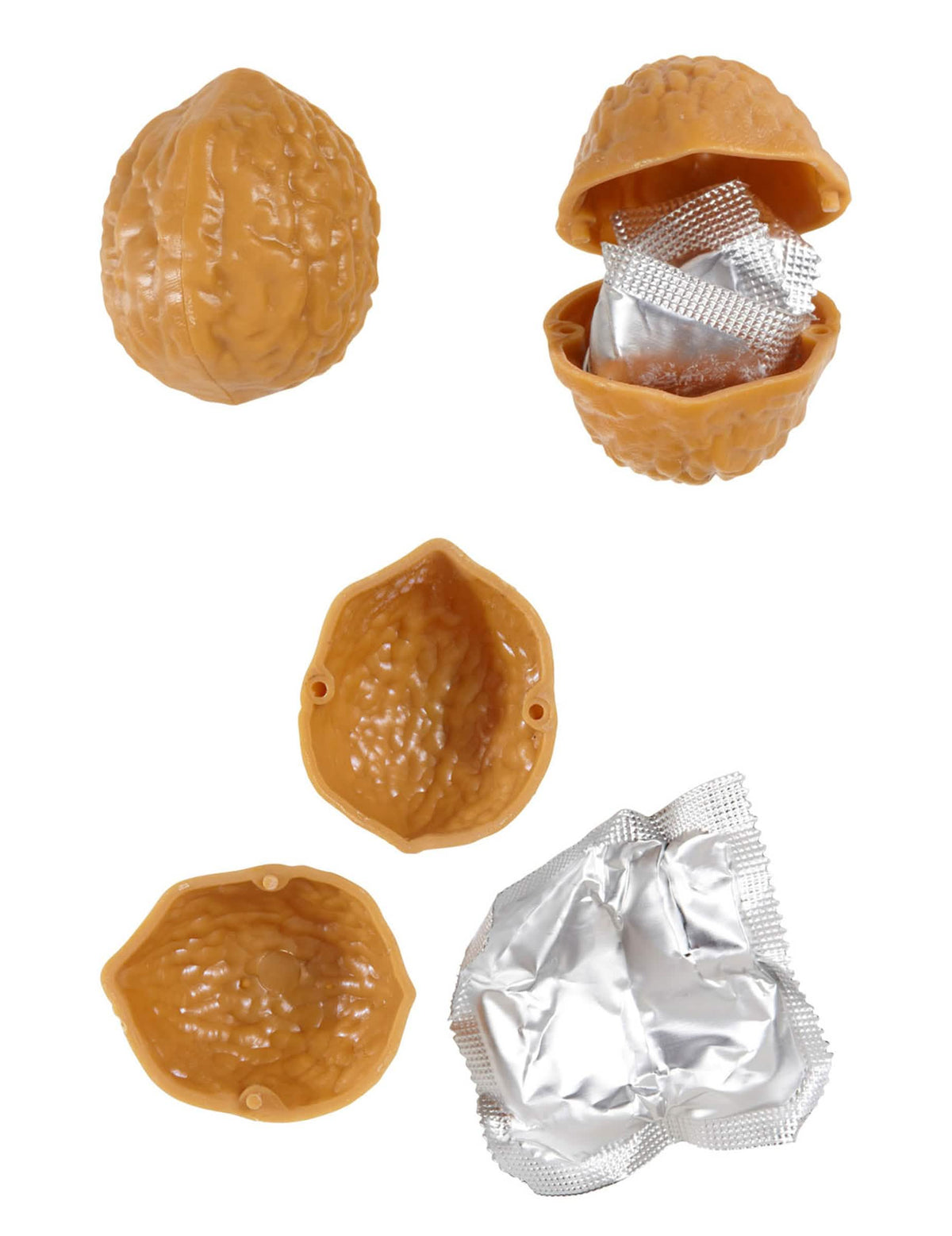 Nozes com preservativo para adulto castanho
