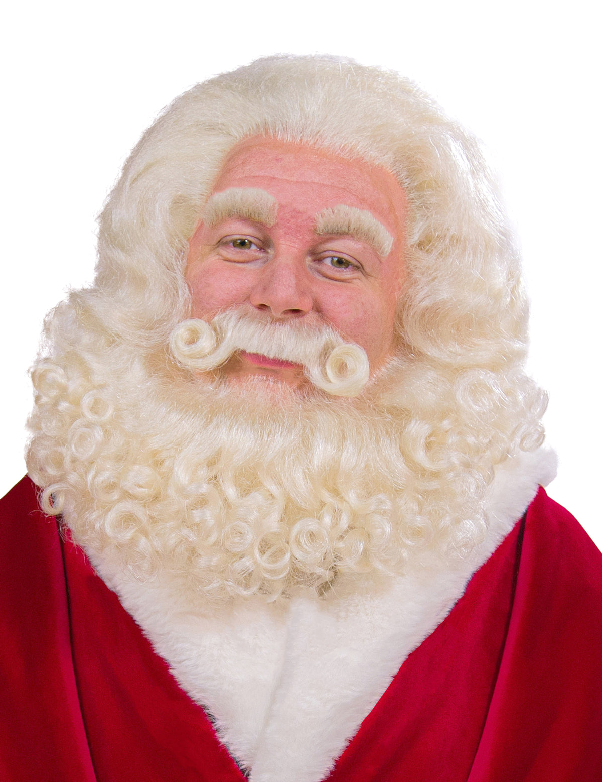 Peruca e barba profissionais de Pai Natal em pelo de iaque