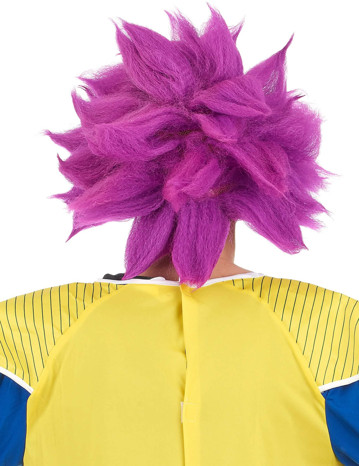 Vista de trás da peruca de dragon ball / mangá para adulto