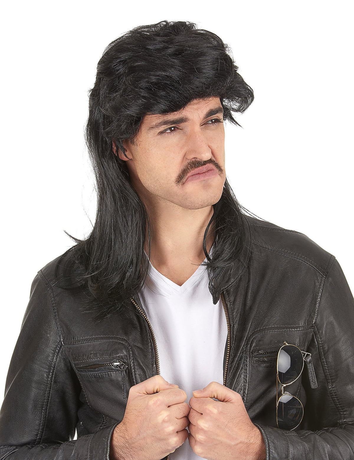 Perruque mulet pour homme noir
